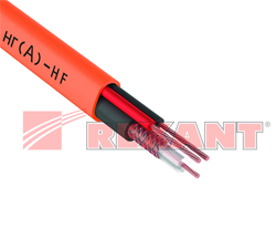 Кабель для видеонаблюдения КВК-П-2 нг(А)-HF + 2х0.50 мм²,  200м.,  REXANT