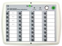 Блок индикации и управления адресный на 32 многоцветных индикатора и 32 кнопки, подключение в кольцо, монтаж на стену