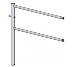 Секция поворотная длина поручня L=1200 мм 