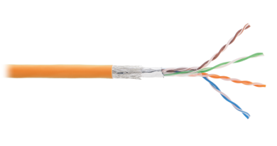 Кабель NIKOLAN F/UTP 4 пары, Кат.5e (Класс D) LSZH оранжевый, 100м