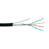 Кабель DIVISAT FTP 4PR 24AWG Cu CAT 5e, OUTDOOR +ТРОС (0,48) 305м