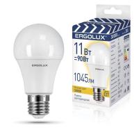 Лампа светодиодная LED-A60-11W-E27-3K "ПРОМО" ЛОН 11Вт Е27 3000К 220-240В Ergolux 14458
