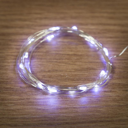 Гирлянда "Роса" 2м 20LED бел. прозр. провод 2Вт 4.5В IP20 NEON-NIGHT 303-005