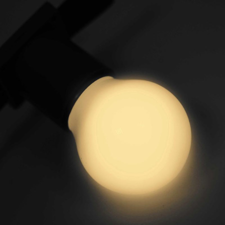 Лампа светодиодная 1Вт 5LED Шар d45 E27 тепл. бел. Neon-Night 405-116