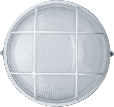 Светильник ЛОН 94 807 NBL-R2-100-E27/WH 1х100Вт E27 IP54 (аналог НПБ 1102 бел. круг с решеткой 100Вт) Navigator 94807