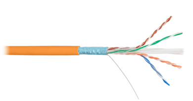 Кабель NIKOLAN F/UTP 4 пары, Кат.6 (Класс E) LSZH 305м