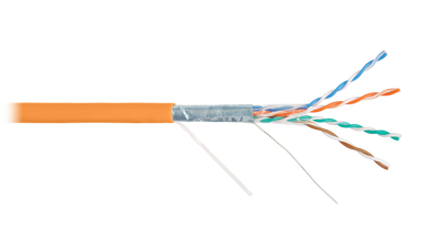 Кабель NIKOLAN F/UTP 4 пары, Кат.5e (Класс D) LSZH оранжевый 305м