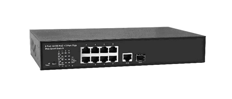 SW-60811/MB Управляемый PoE коммутатор Fast Ethernet на 8 портов 